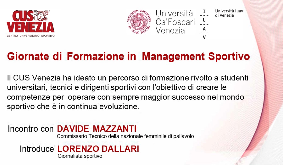 Giornate di Formazione in Management Sportivo